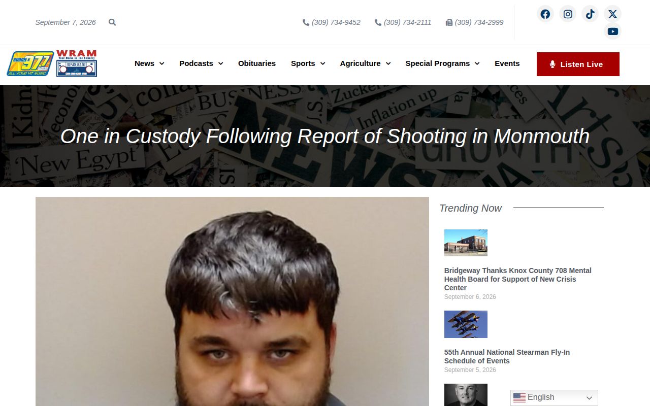 Warren County representative Monmouth arrest news report